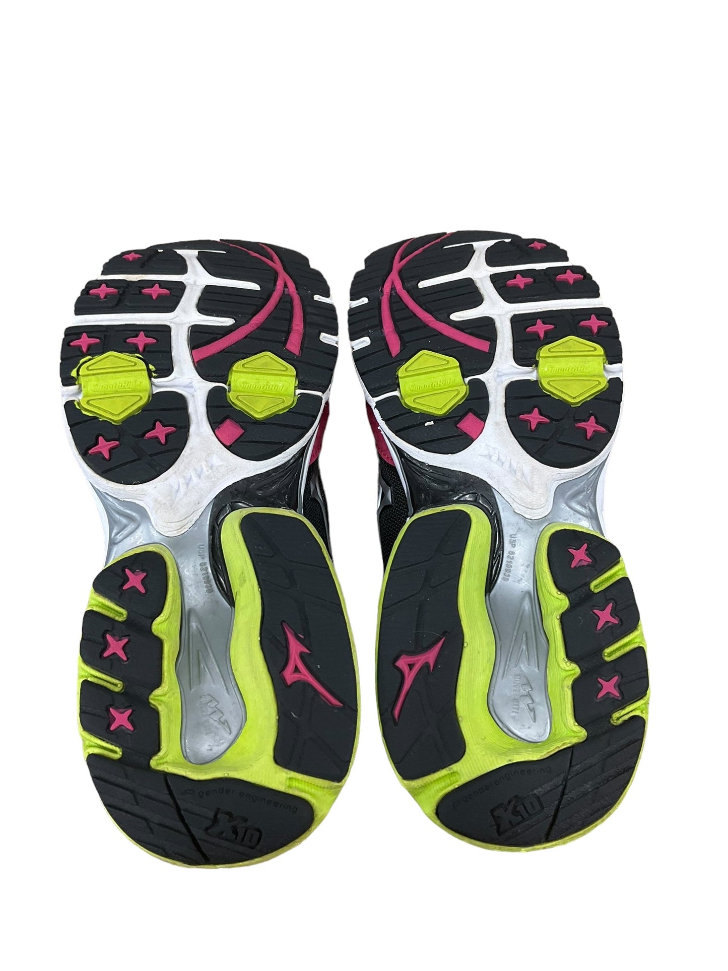 Shoes Athletic By Mizuno In Green & Pink, Size: 7