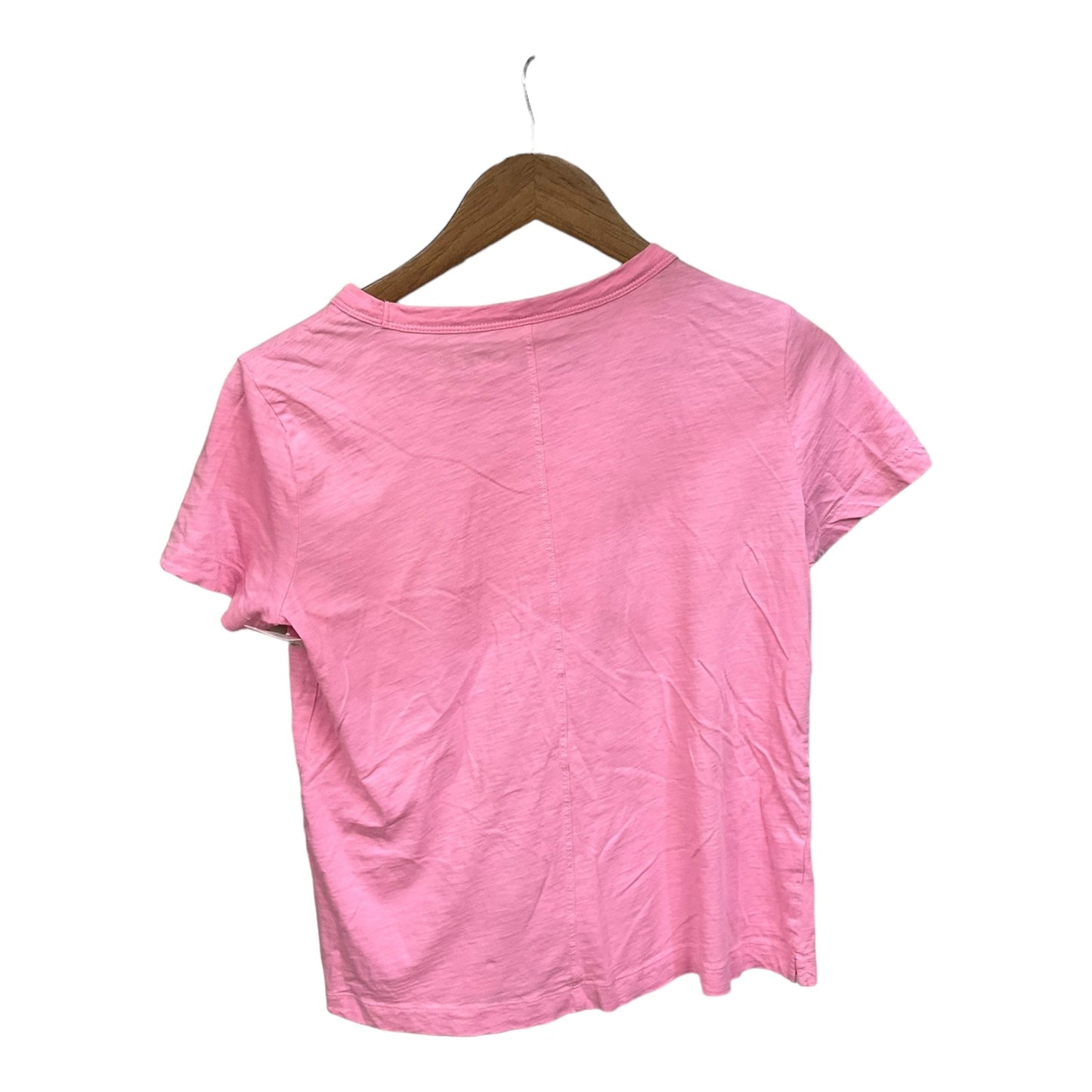 Top Short Sleeve Basic By Loft In Pink, Size: S