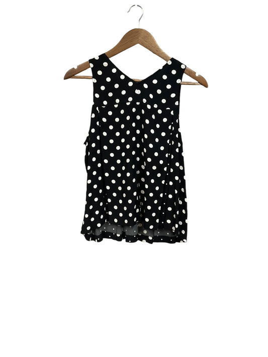 Top Sleeveless By Madewell In Polkadot Pattern, Size: S