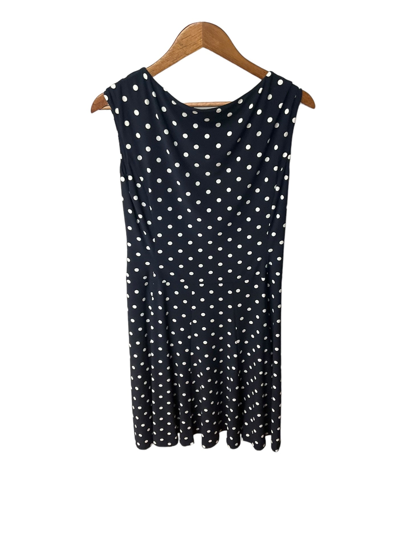 Dress Work By Lauren By Ralph Lauren In Polkadot Pattern, Size: L