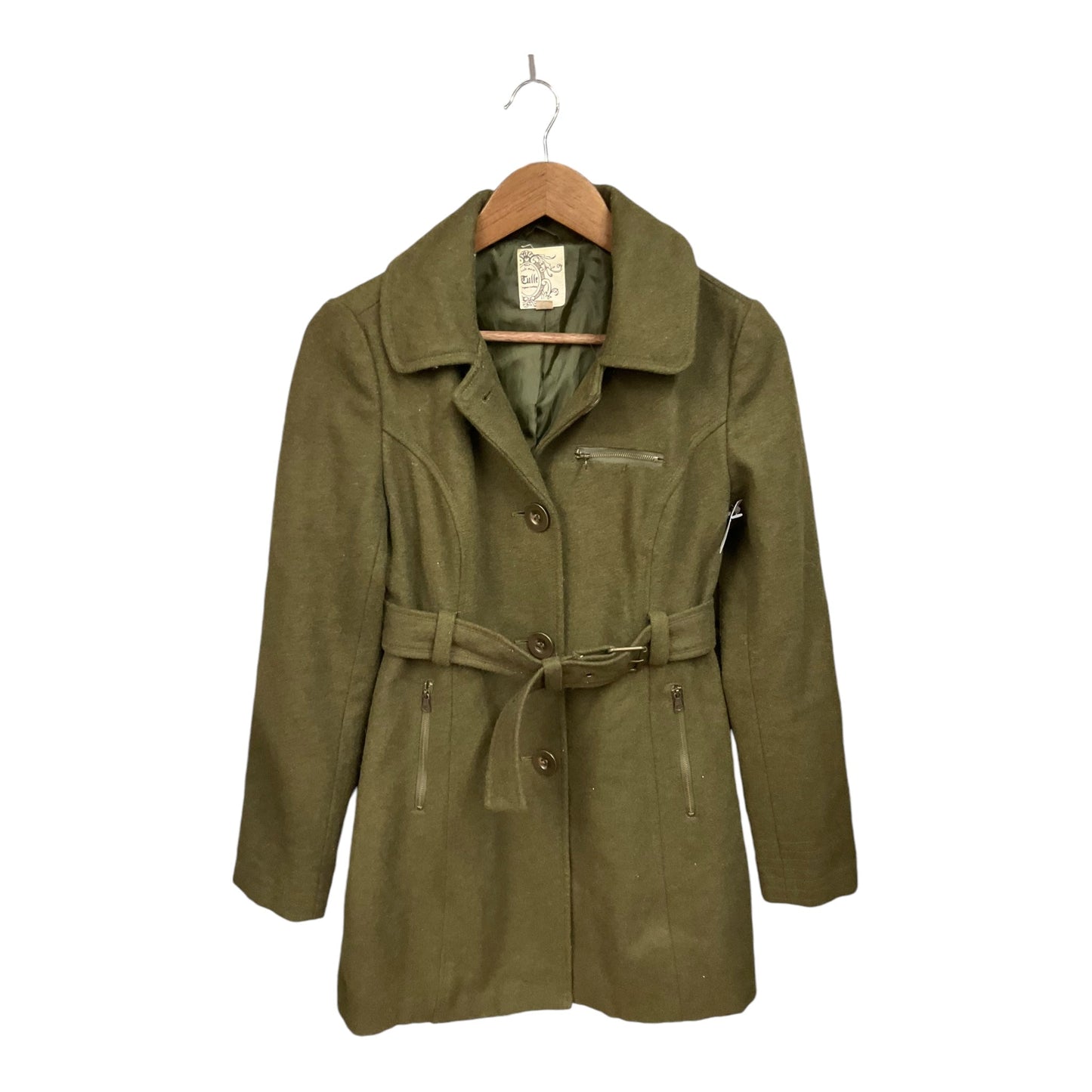 Coat Other By Tulle In Green, Size: M