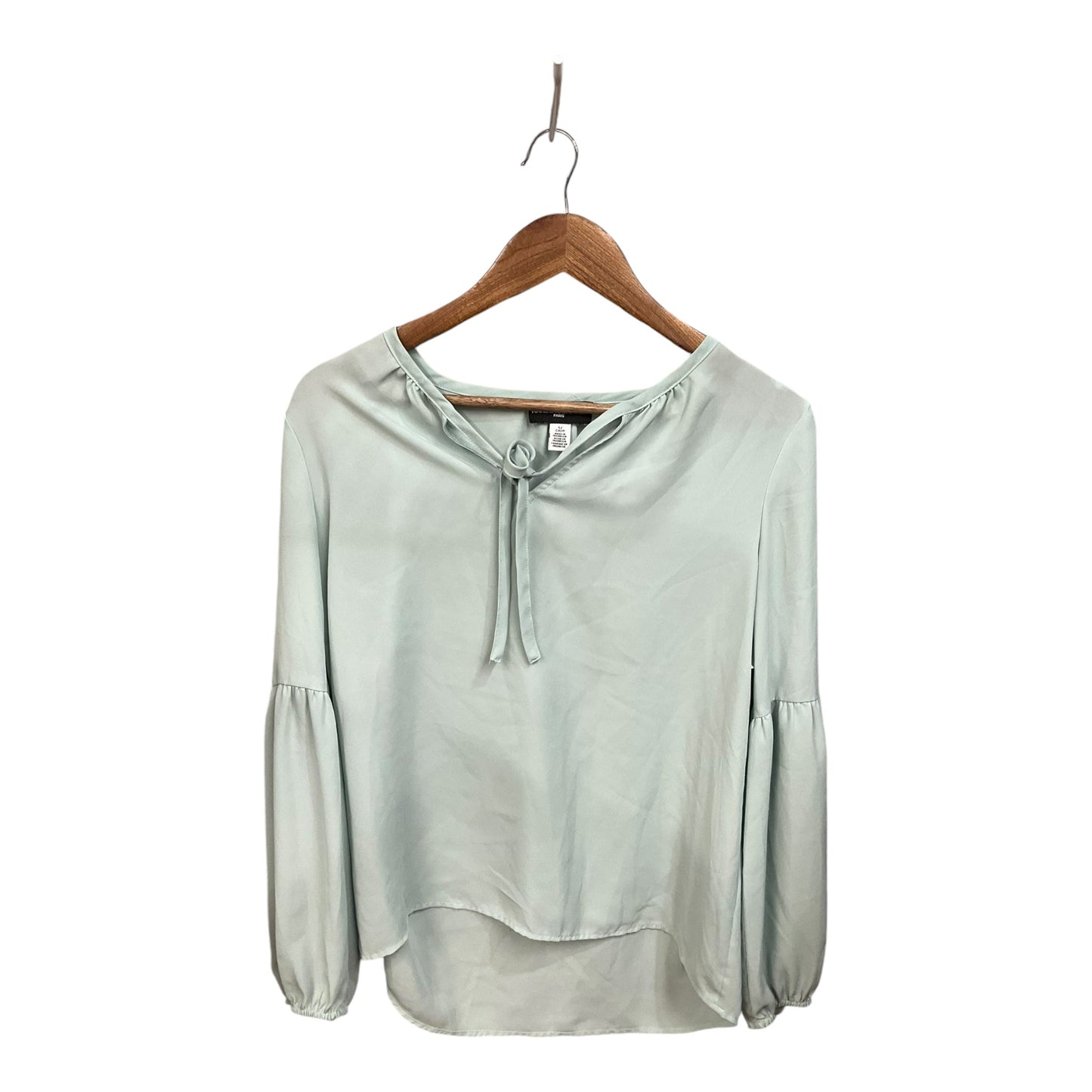 Blouse Long Sleeve By Karl Lagerfeld In Green, Size: S