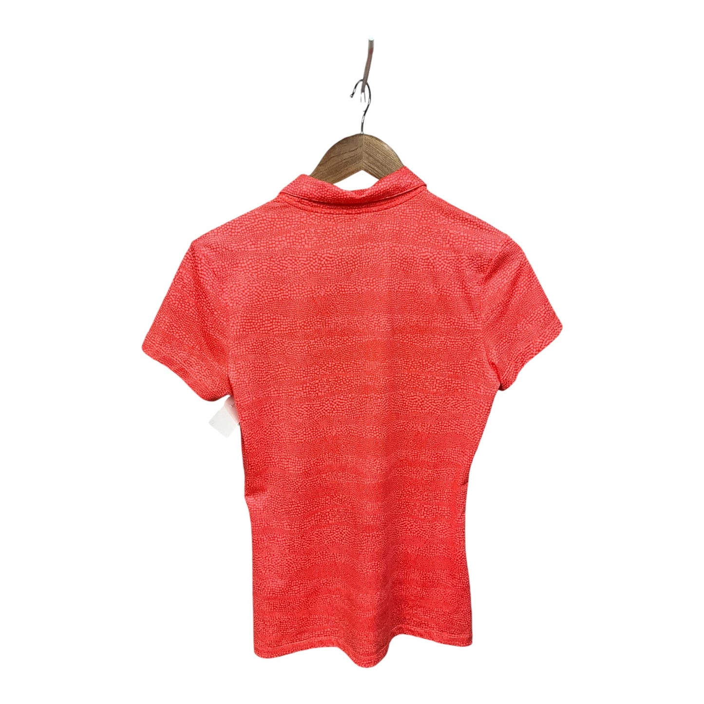 Athletic Top Short Sleeve By Nike Apparel In Orange, Size: S