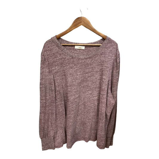 Top Long Sleeve By Treasure And Bond In Purple, Size: 3x