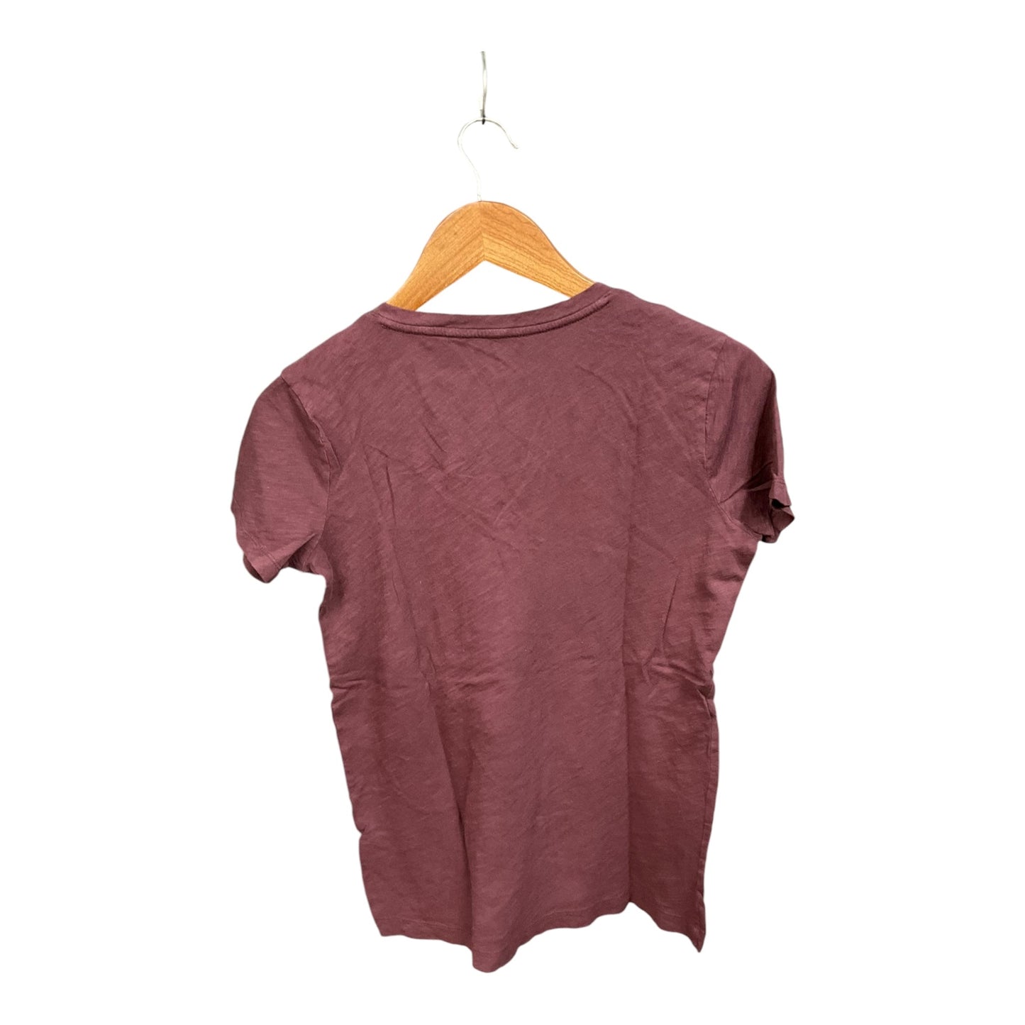 Top Short Sleeve Basic By Madewell In Purple, Size: Xs