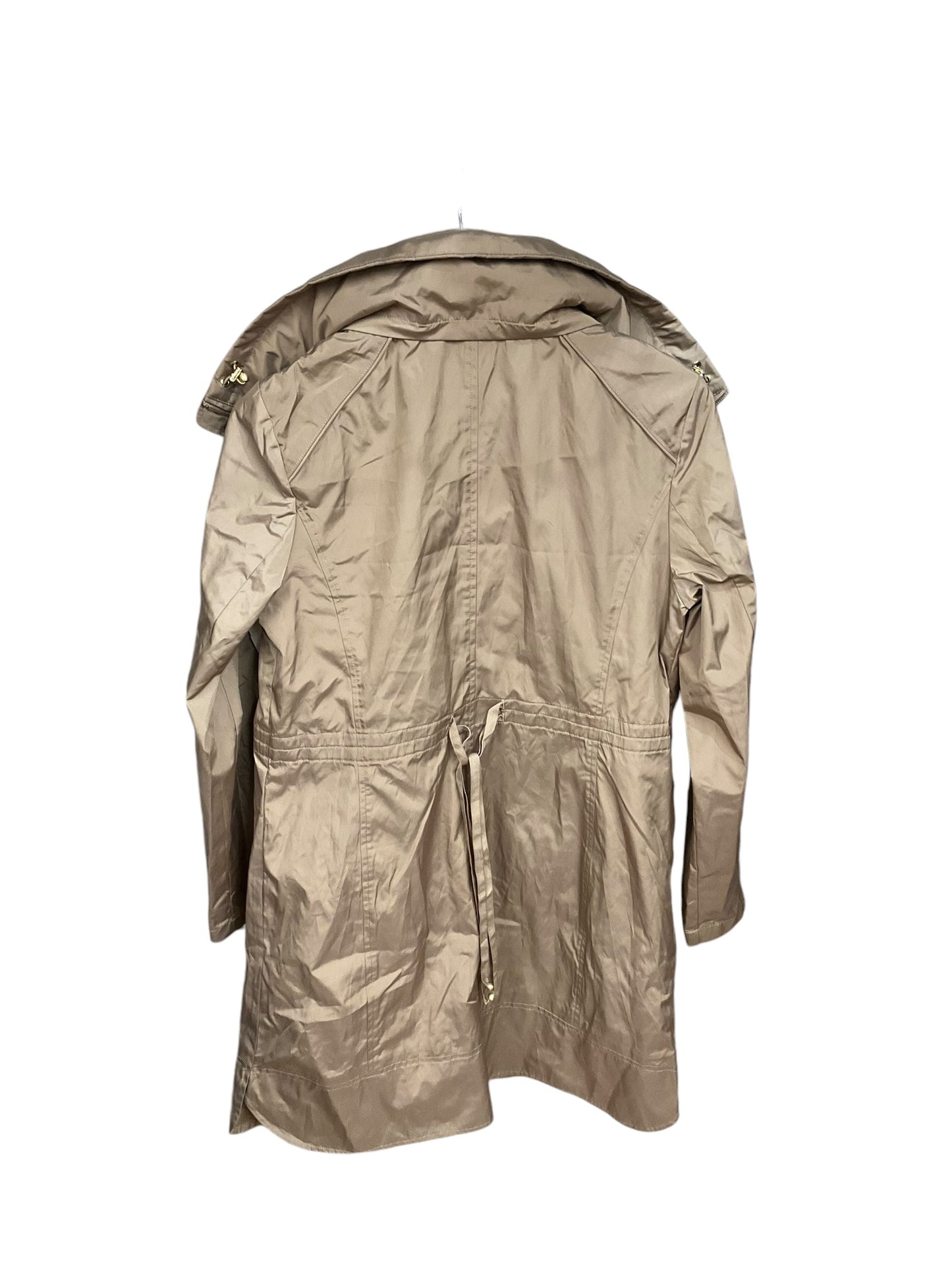 Coat Raincoat By Cole-haan In Tan, Size: M