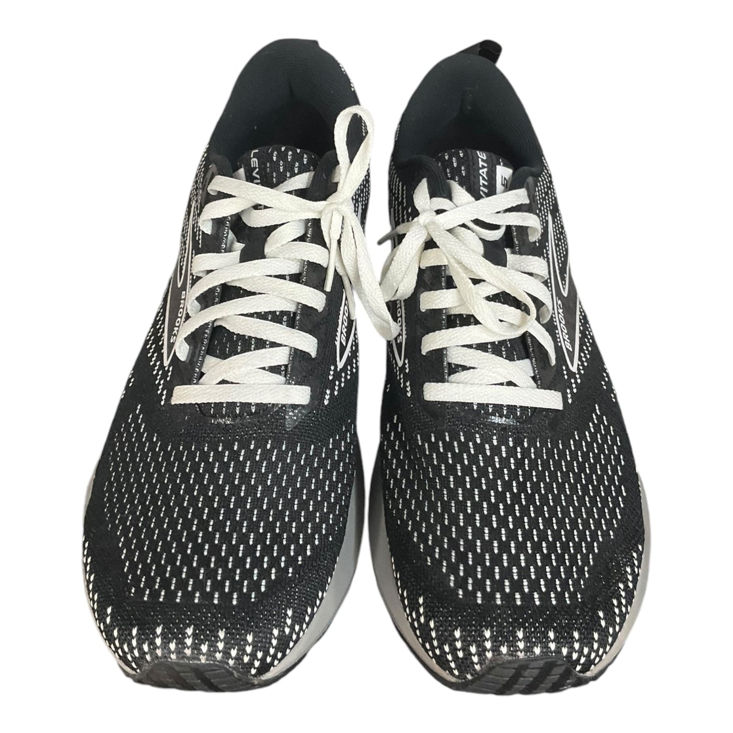 Shoes Athletic By Brooks In Black & Grey, Size: 10