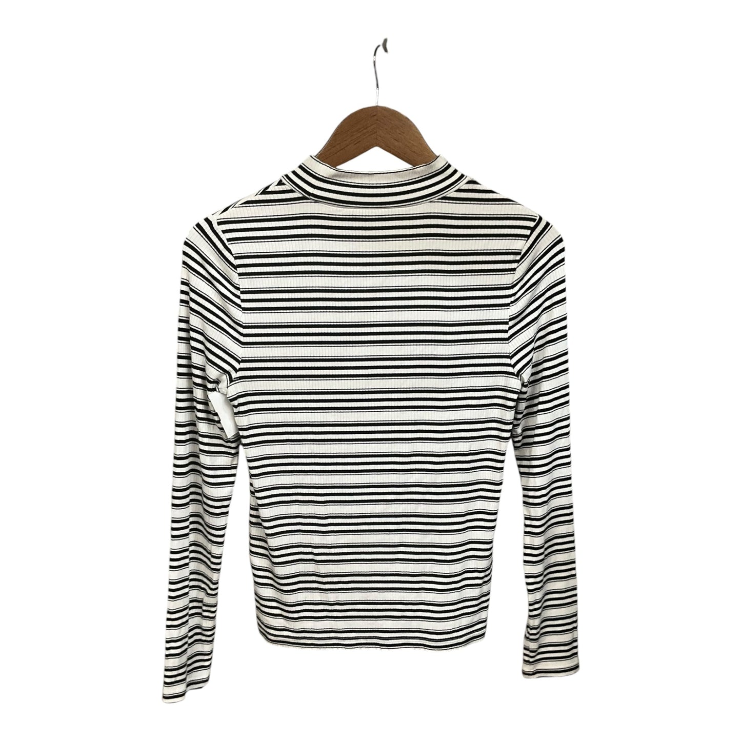 Top Long Sleeve Basic By Banana Republic In Striped Pattern, Size: M