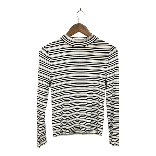 Top Long Sleeve Basic By Banana Republic In Striped Pattern, Size: M