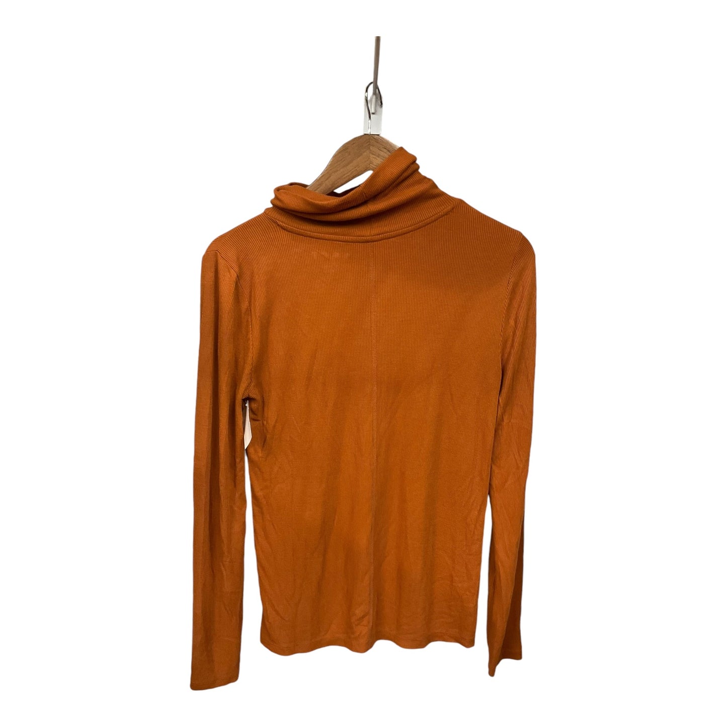 Top Long Sleeve Basic By Loft In Brown, Size: M