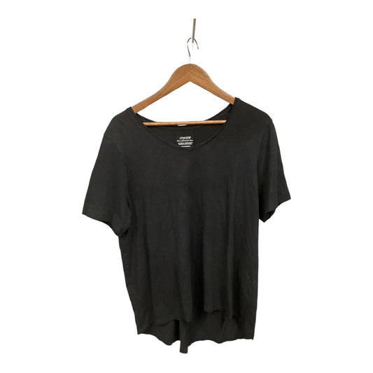 Top Short Sleeve Basic By Chicos In Black, Size: Xl