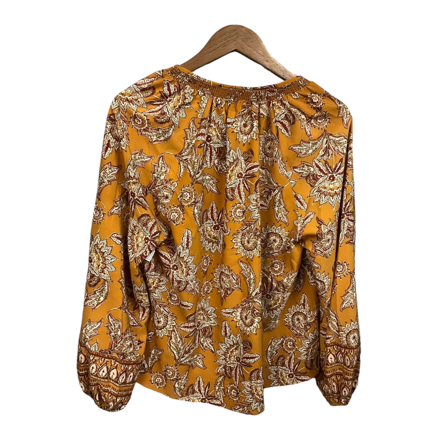 Blouse Long Sleeve By Evereve In Paisley Print, Size: Xl