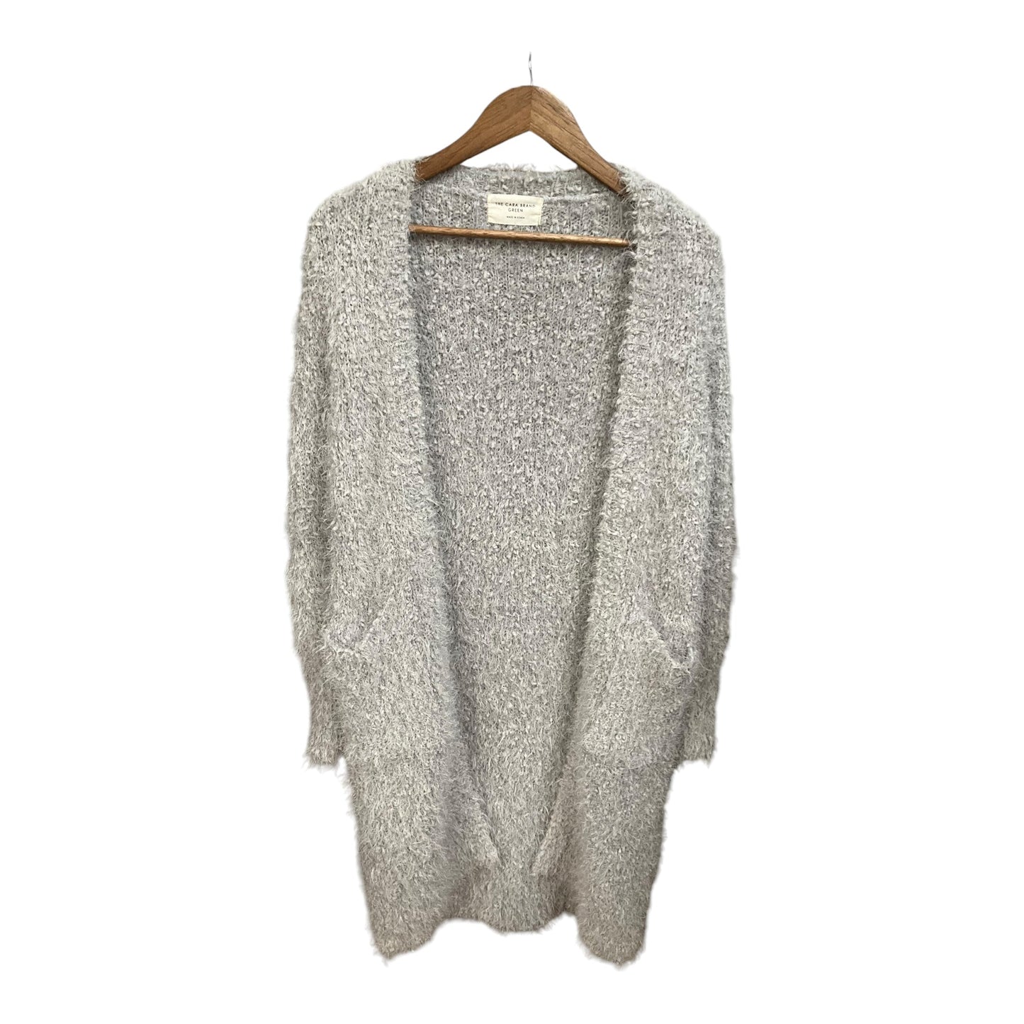 Sweater Cardigan By Clothes Mentor In Grey, Size: S