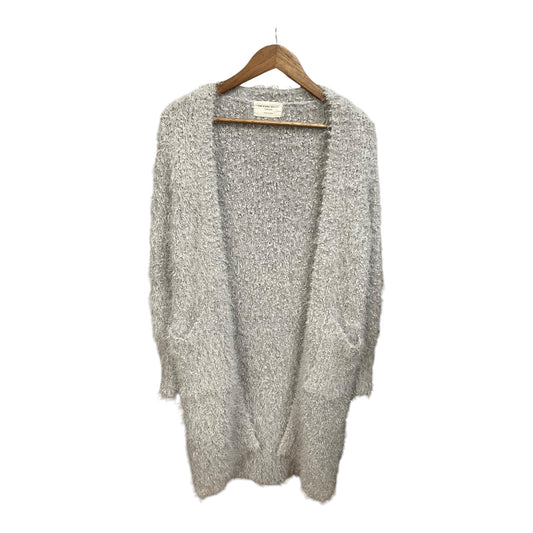 Sweater Cardigan By Clothes Mentor In Grey, Size: S