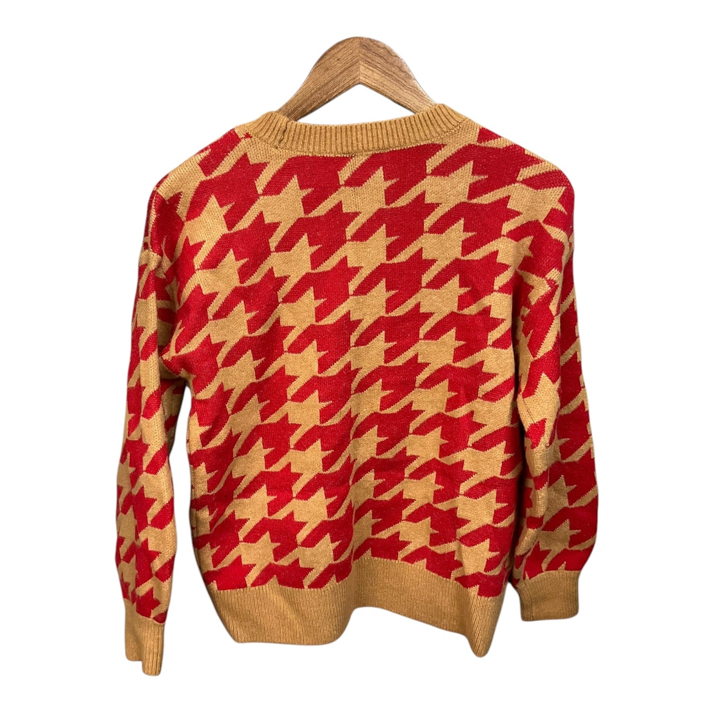 Sweater By Ann Taylor In Brown & Red, Size: S