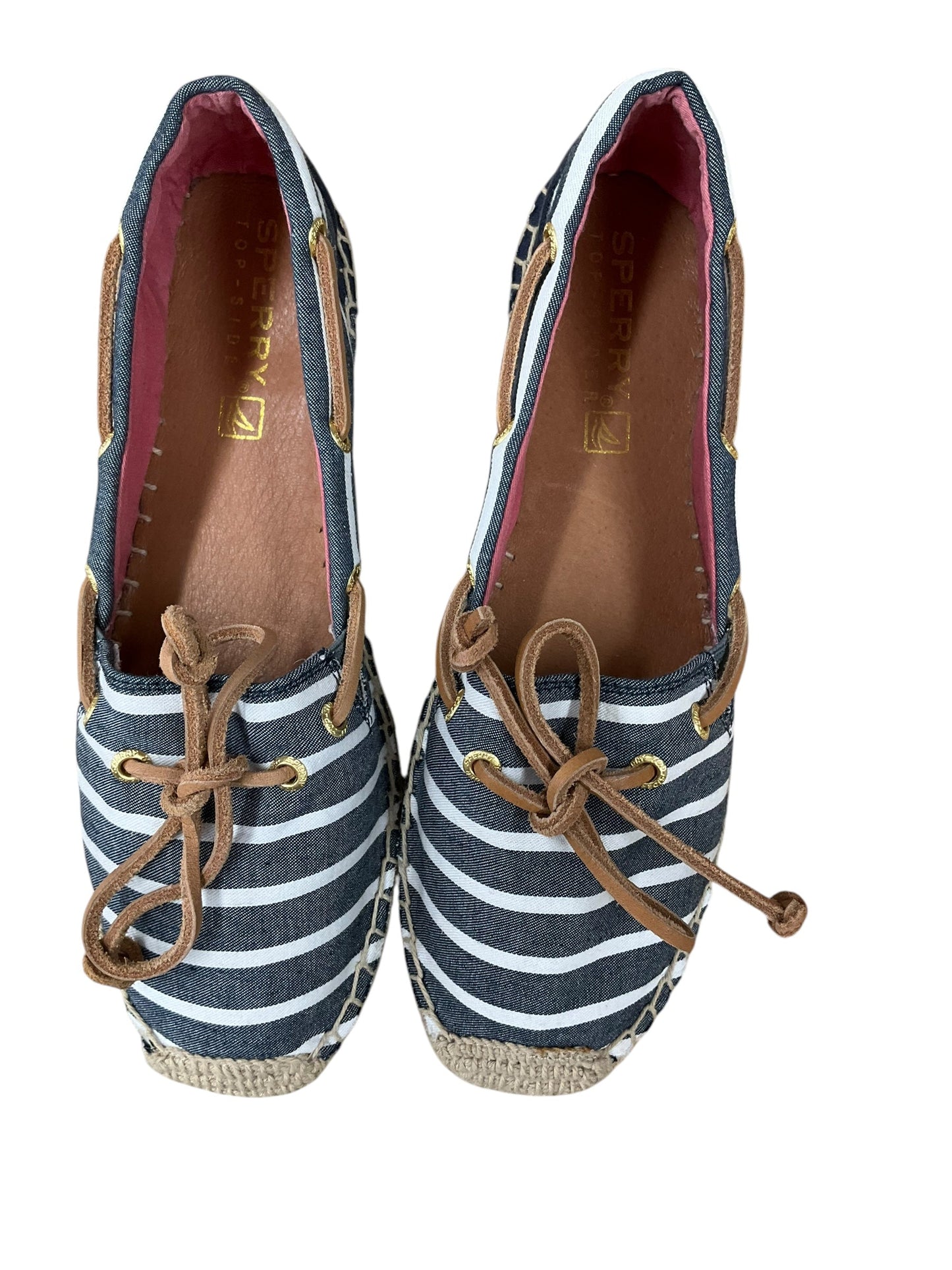 Shoes Flats By Sperry In Striped Pattern, Size: 7