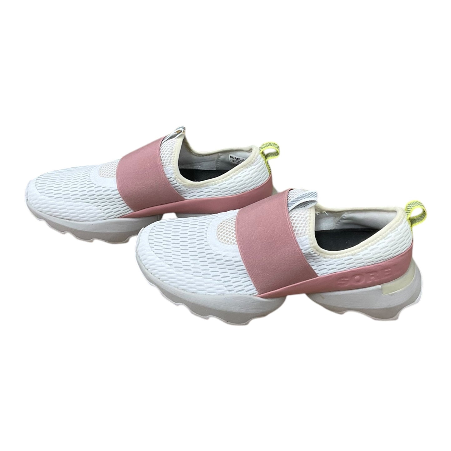 Shoes Sneakers By Sorel In Pink & White, Size: 8