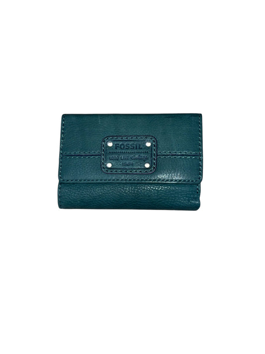 Wallet Leather By Fossil, Size: Medium