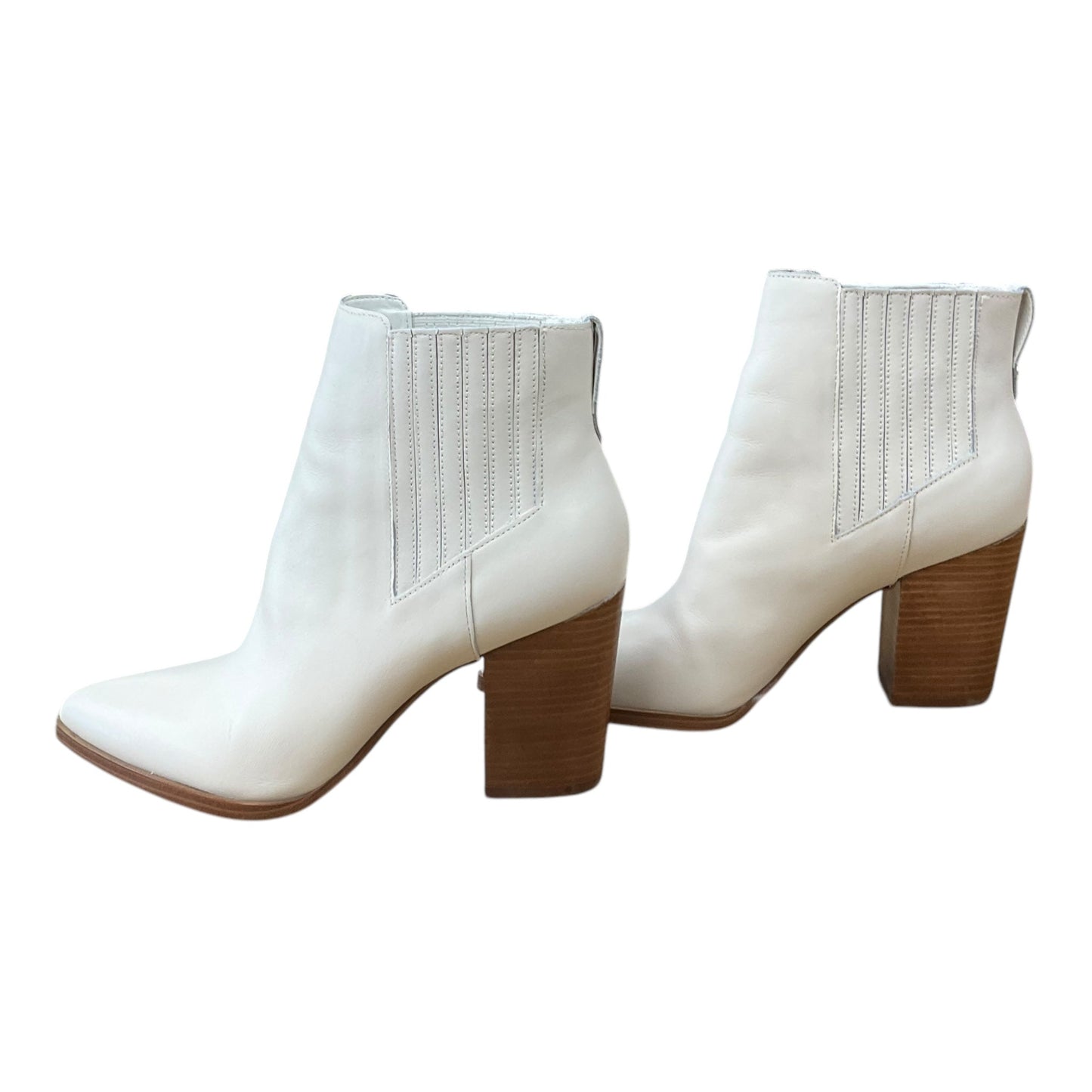 Boots Ankle Heels By Aldo In Ivory, Size: 10