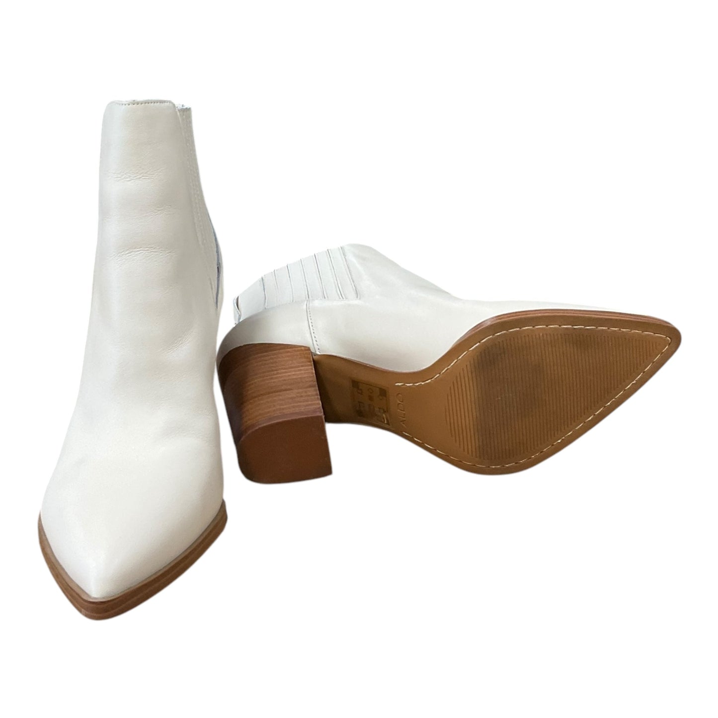 Boots Ankle Heels By Aldo In Ivory, Size: 10