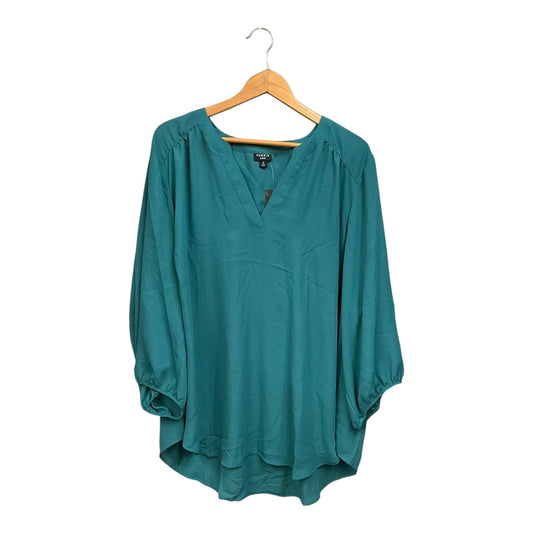 Blouse 3/4 Sleeve By Torrid In Green, Size: 3x