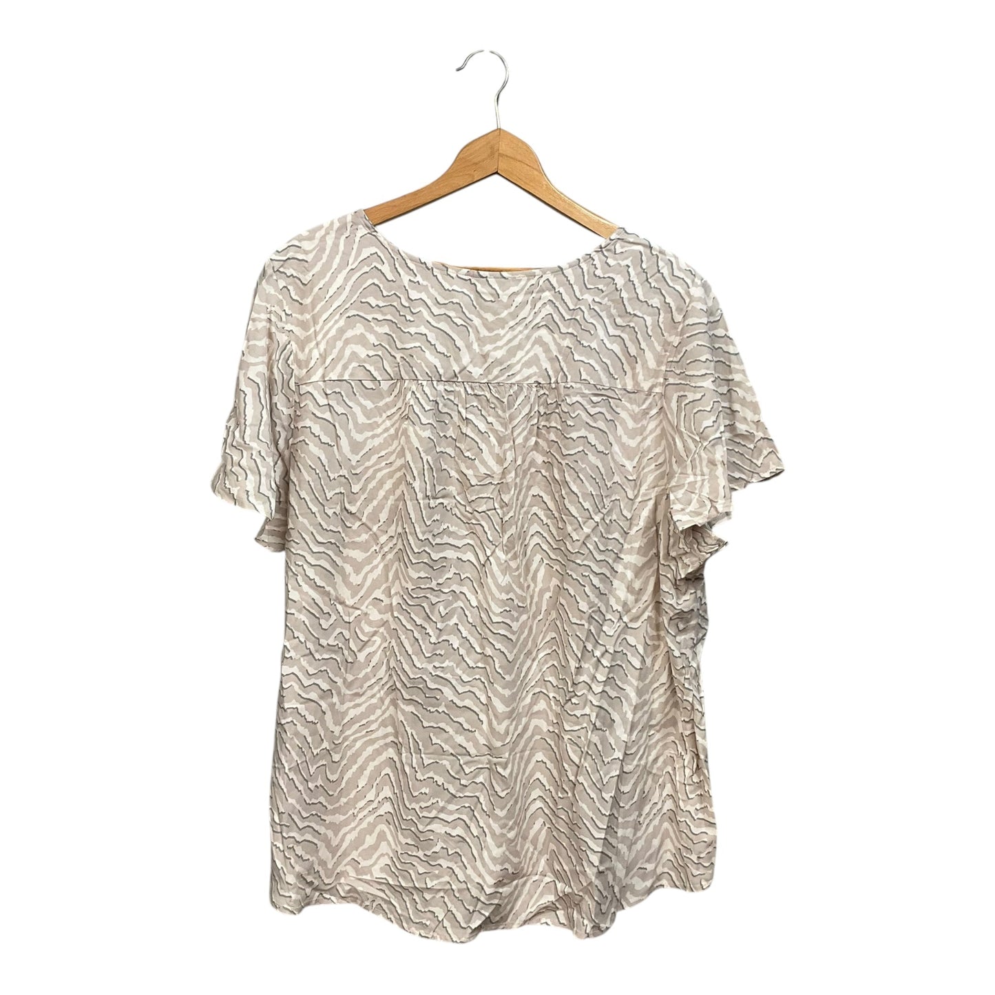 Top Short Sleeve By Torrid In Beige, Size: 3x