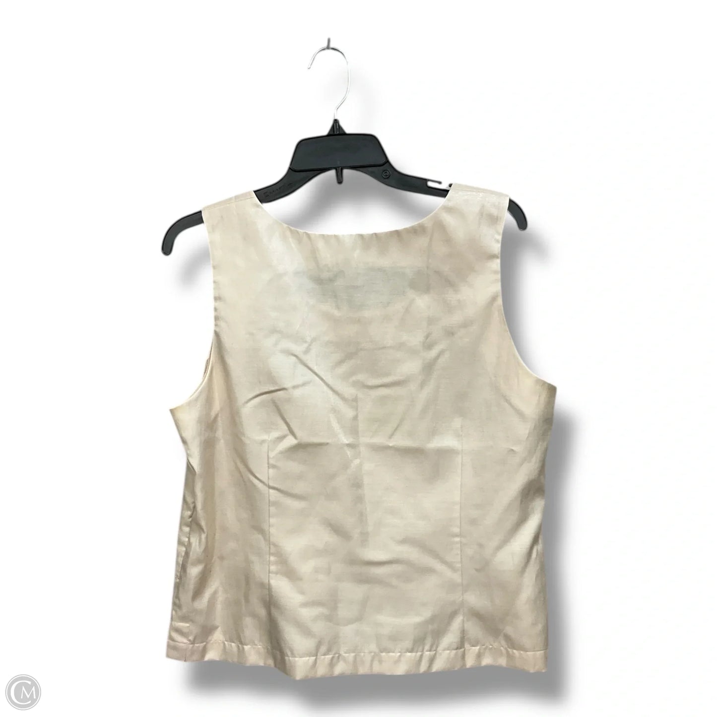 Top Sleeveless By Chicos In Beige, Size: L