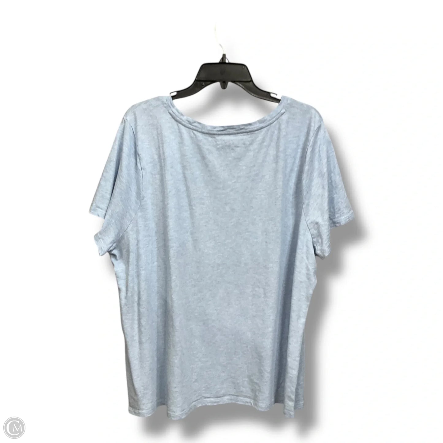 Top Short Sleeve By Talbots In Blue, Size: 3x