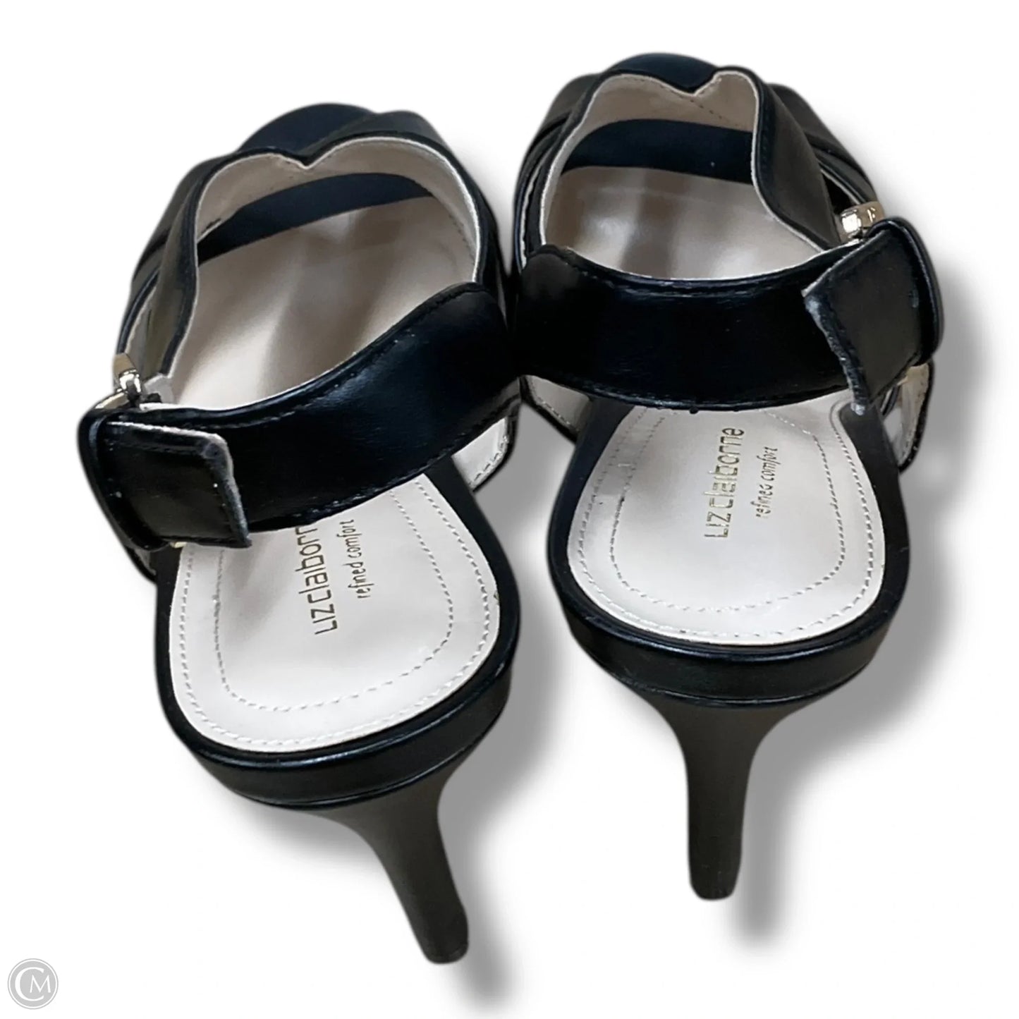 Sandals Heels Stiletto By Liz Claiborne In Black, Size: 9.5