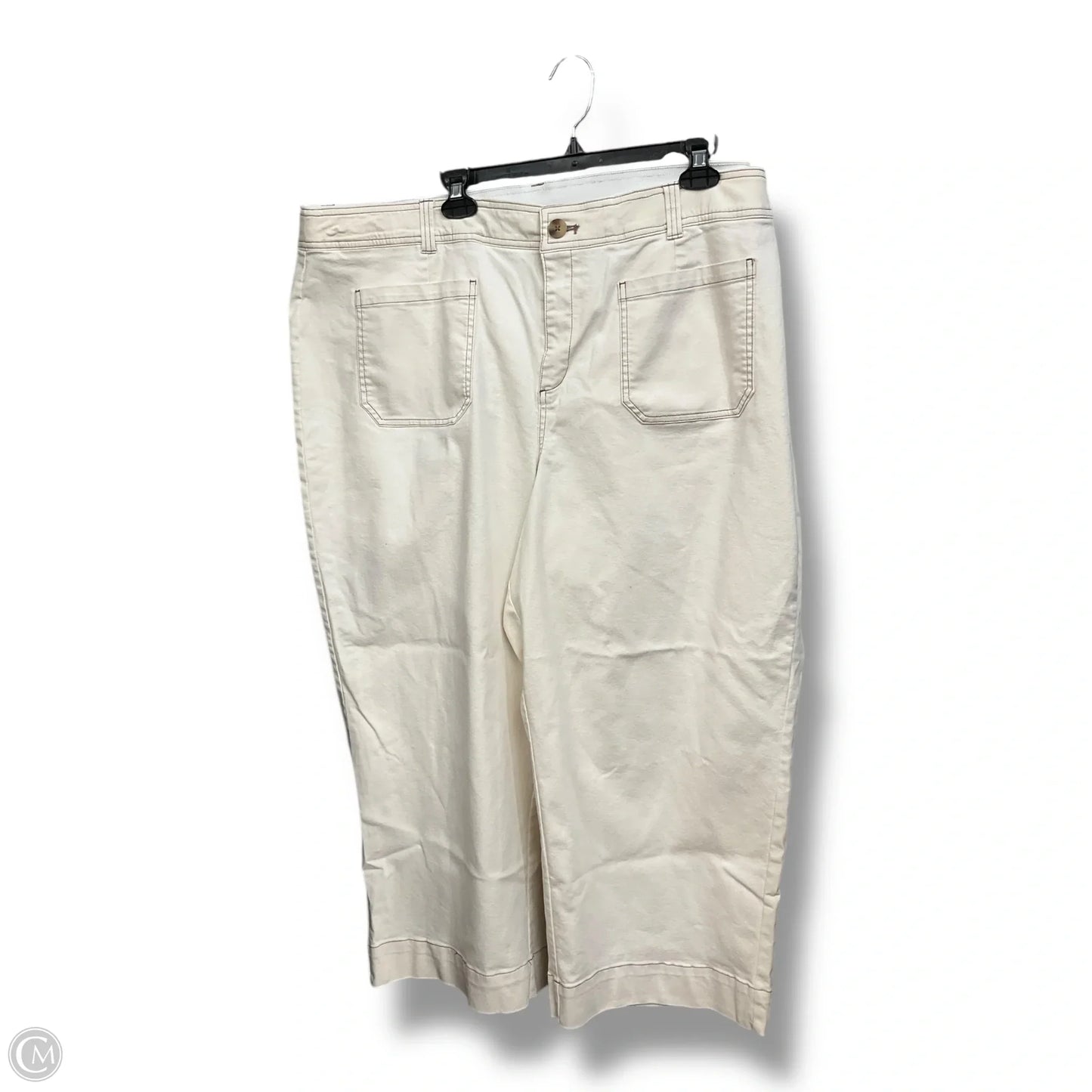 Pants Wide Leg By Lane Bryant In Ivory, Size: 24