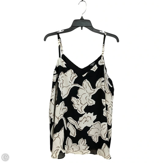 Blouse Sleeveless By Torrid In Blue & White, Size: 2x