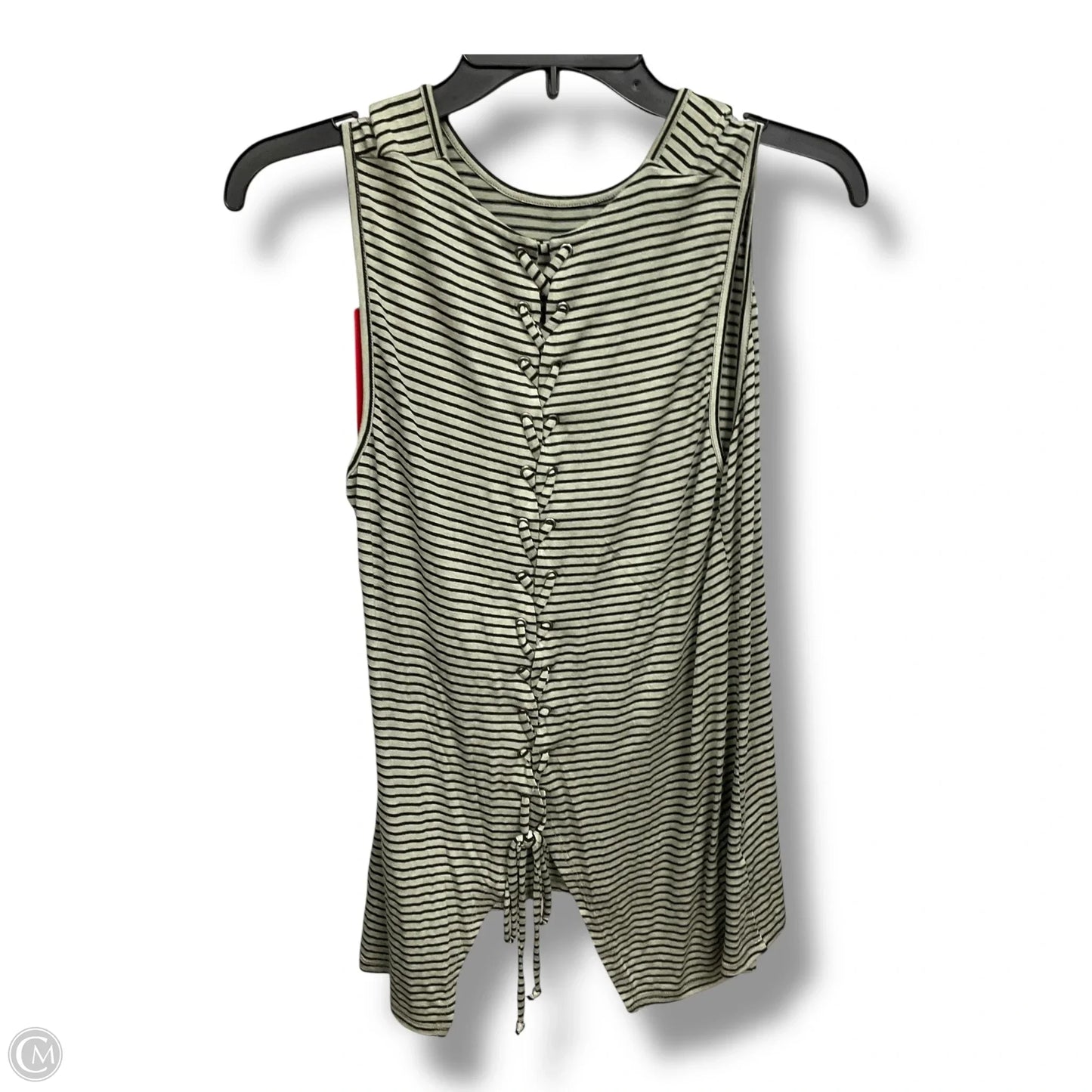 Top Sleeveless By Peyton Jensen In Striped Pattern, Size: M