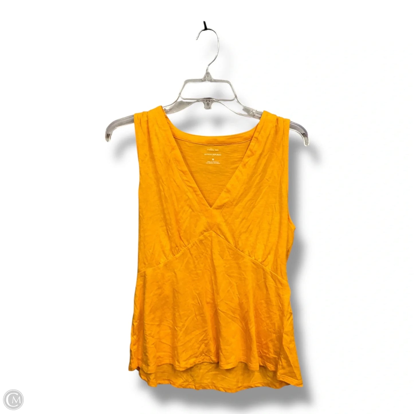 Top Sleeveless By Banana Republic In Gold, Size: M