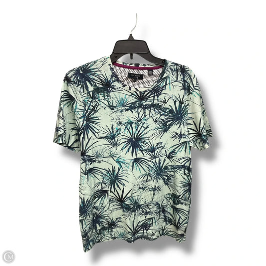 Top Short Sleeve By Ted Baker In Blue & Green, Size: M