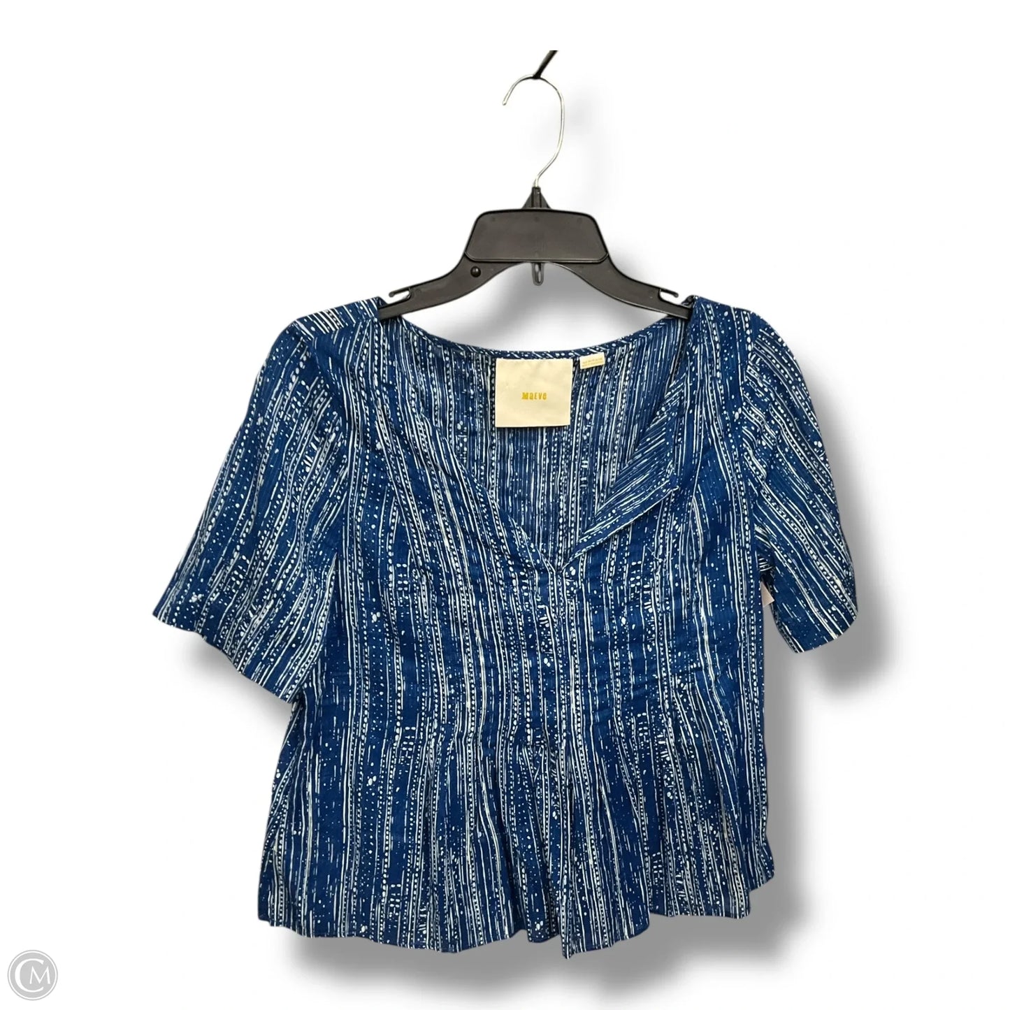 Top Short Sleeve By Maeve In Blue, Size: S