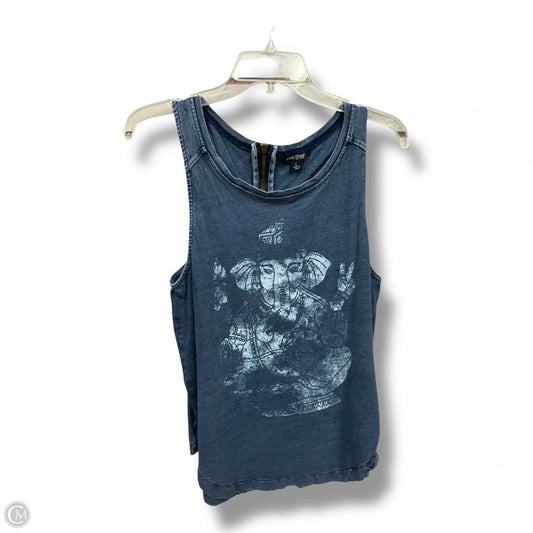 Top Sleeveless By Lucky Brand In Blue, Size: L