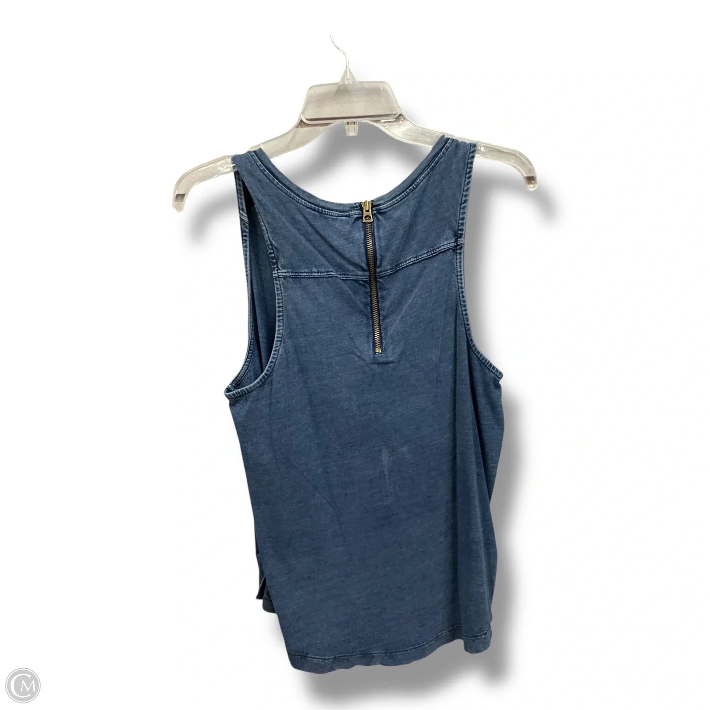 Top Sleeveless By Lucky Brand In Blue, Size: L