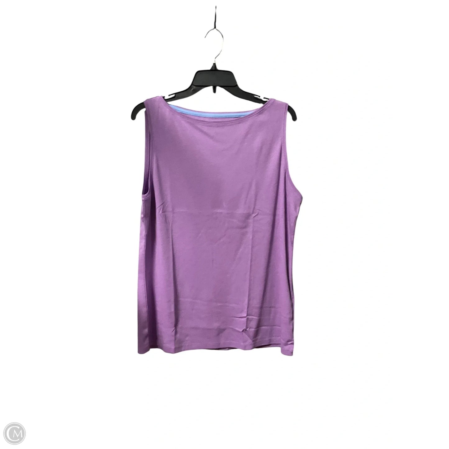 Top Sleeveless Basic By Talbots In Purple, Size: Xl