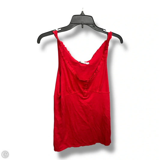 Top Sleeveless By Calvin Klein In Red, Size: S