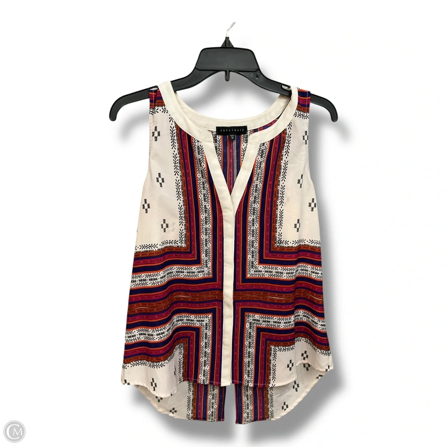 Blouse Sleeveless By Sanctuary In Multi-colored, Size: M