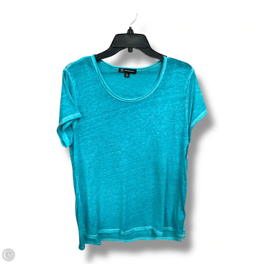 Top Short Sleeve By Inc In Blue, Size: Xl