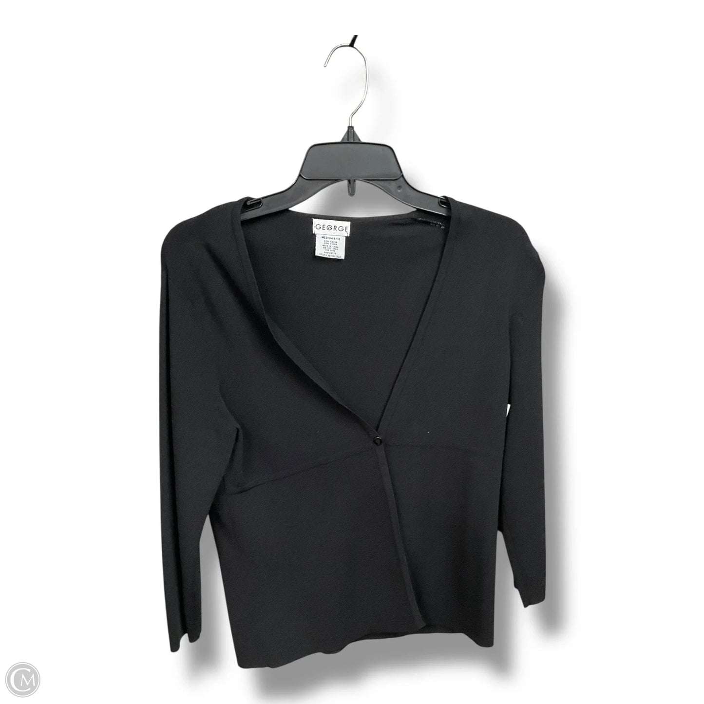 Cardigan By George In Black, Size: M
