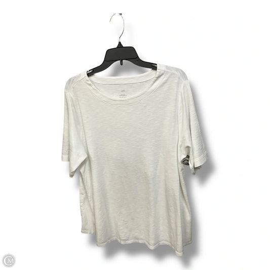 Top Short Sleeve By J. Jill In White, Size: Xl