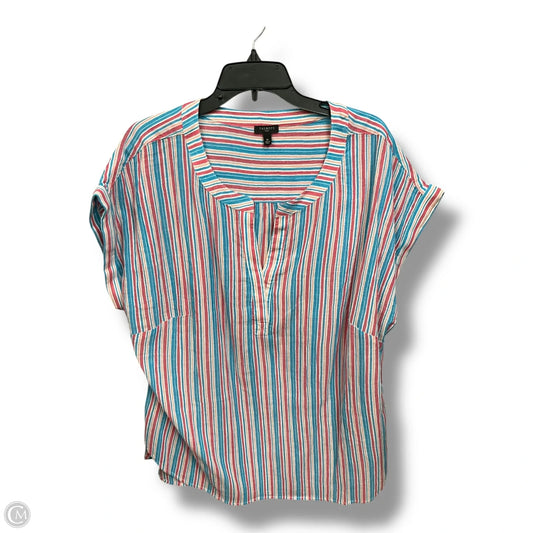 Top Sleeveless By Talbots In Striped Pattern, Size: 1x