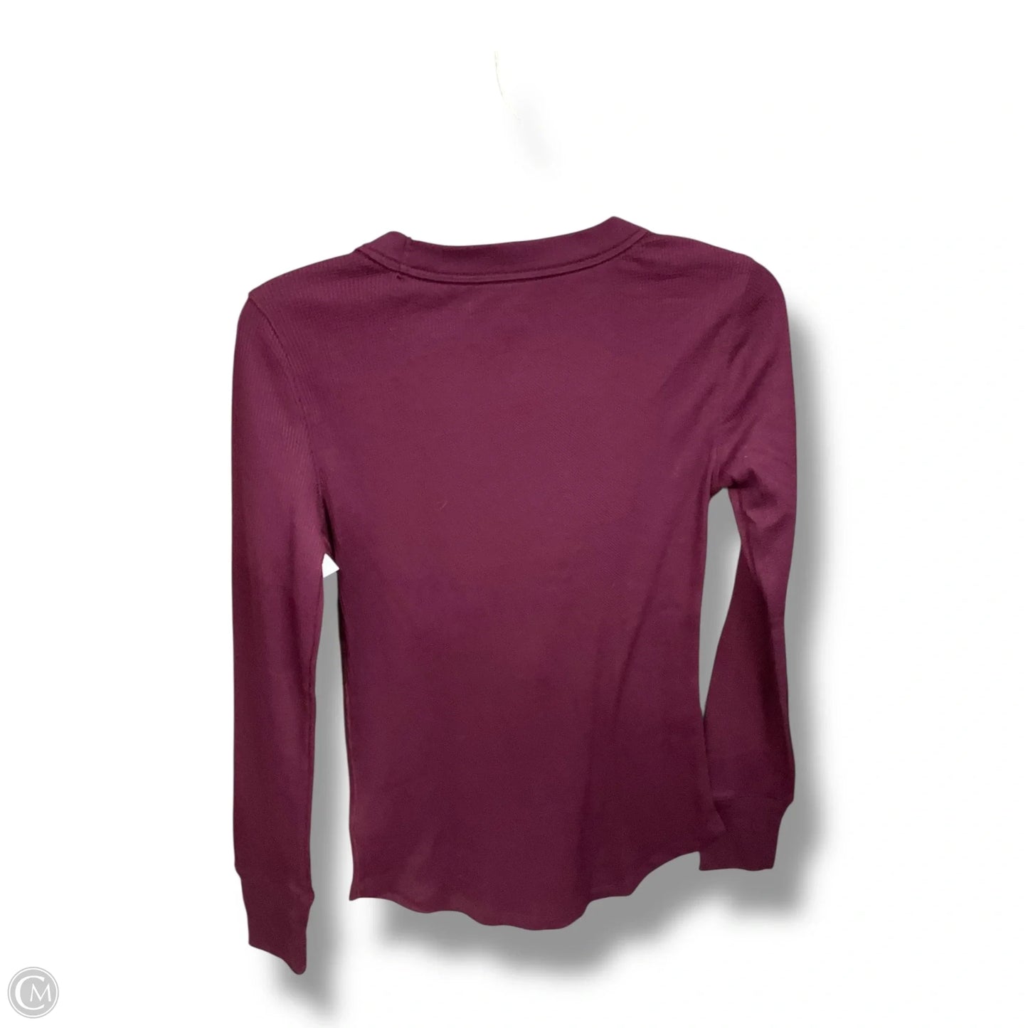 Top Long Sleeve Basic By Gap In Maroon, Size: Xs