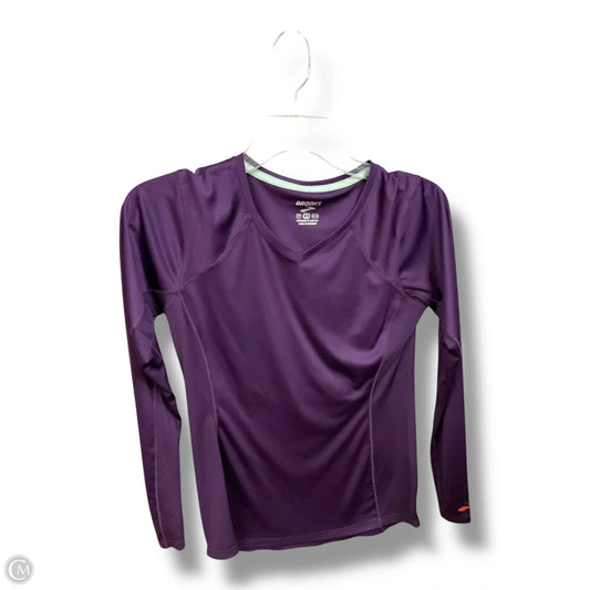 Athletic Top Long Sleeve Crewneck By Brooks In Purple, Size: Xs