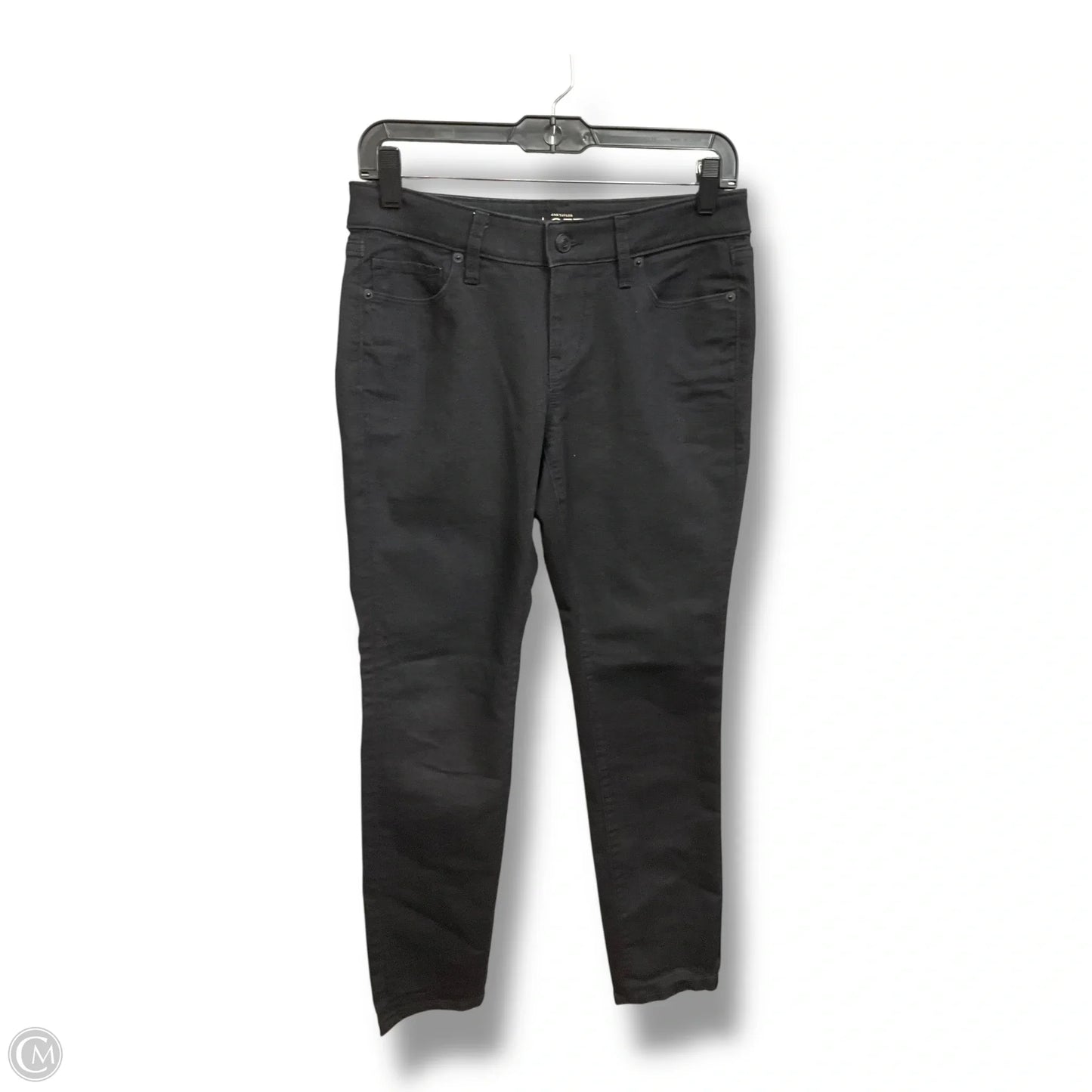 Jeans Skinny By Loft In Black Denim, Size: 4p