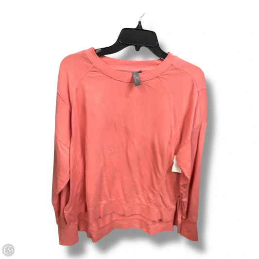 Athletic Top Long Sleeve Crewneck By Sweaty Betty In Peach, Size: L