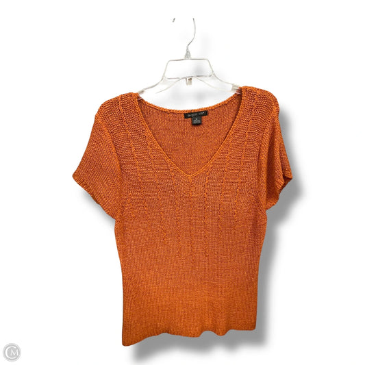 Sweater By August Silk In Orange, Size: Xl