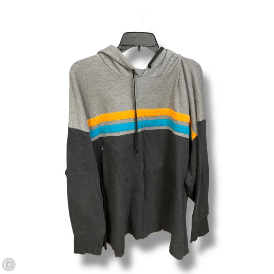 Sweatshirt Hoodie By Torrid In Grey, Size: 3x